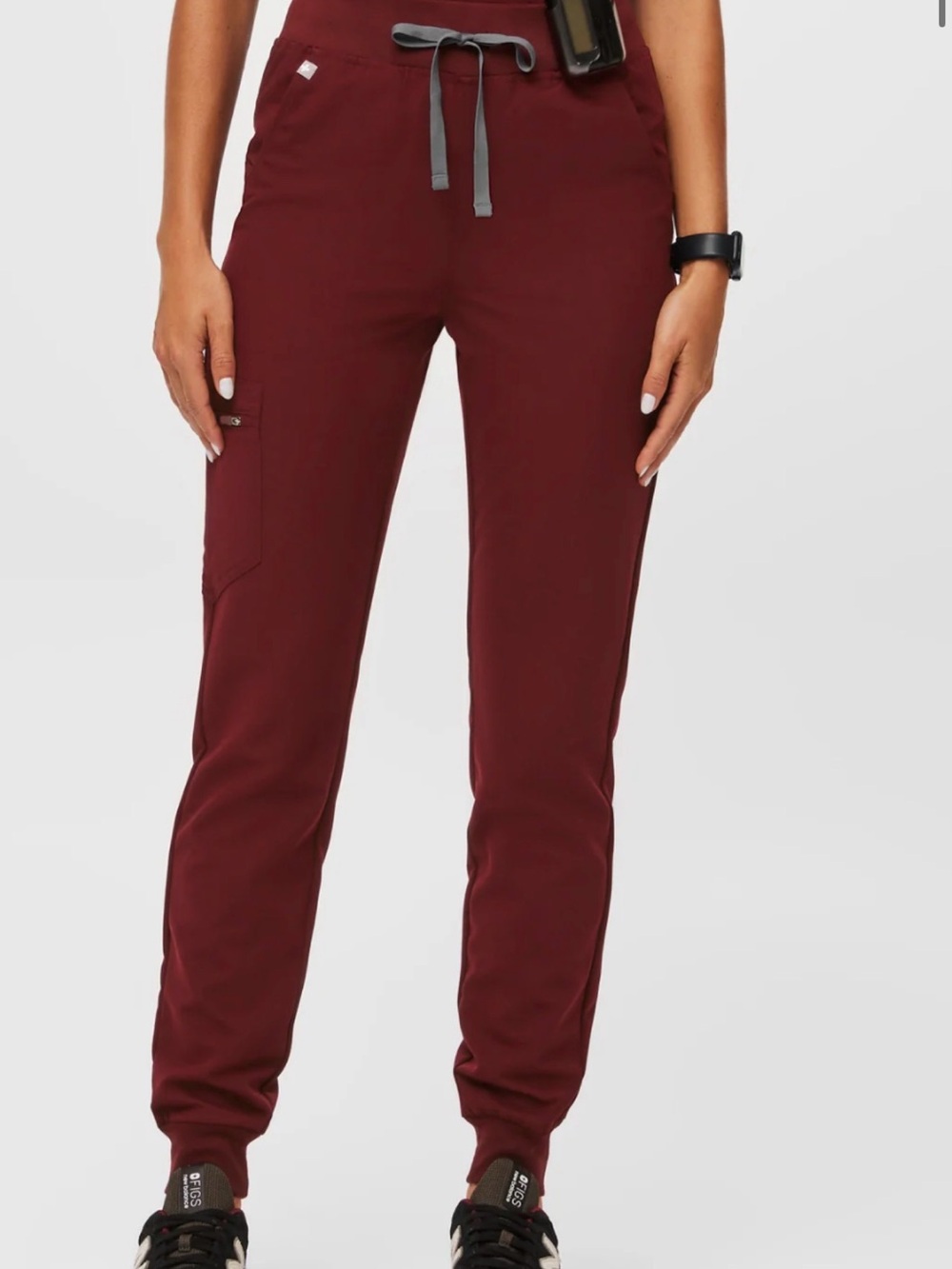 Figs Burgundy scrub Jogger Pants